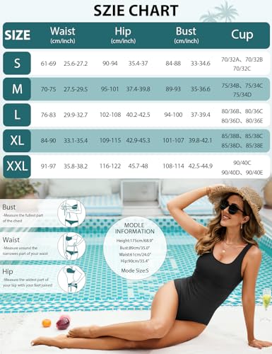 UMIPUBO Bañador Mujer Reductores Barriga Sexy Espalda Expuesta Traje de Baño de Una Pieza Talla Grande Vientre Plano Ropa de Baño(Negro,M)