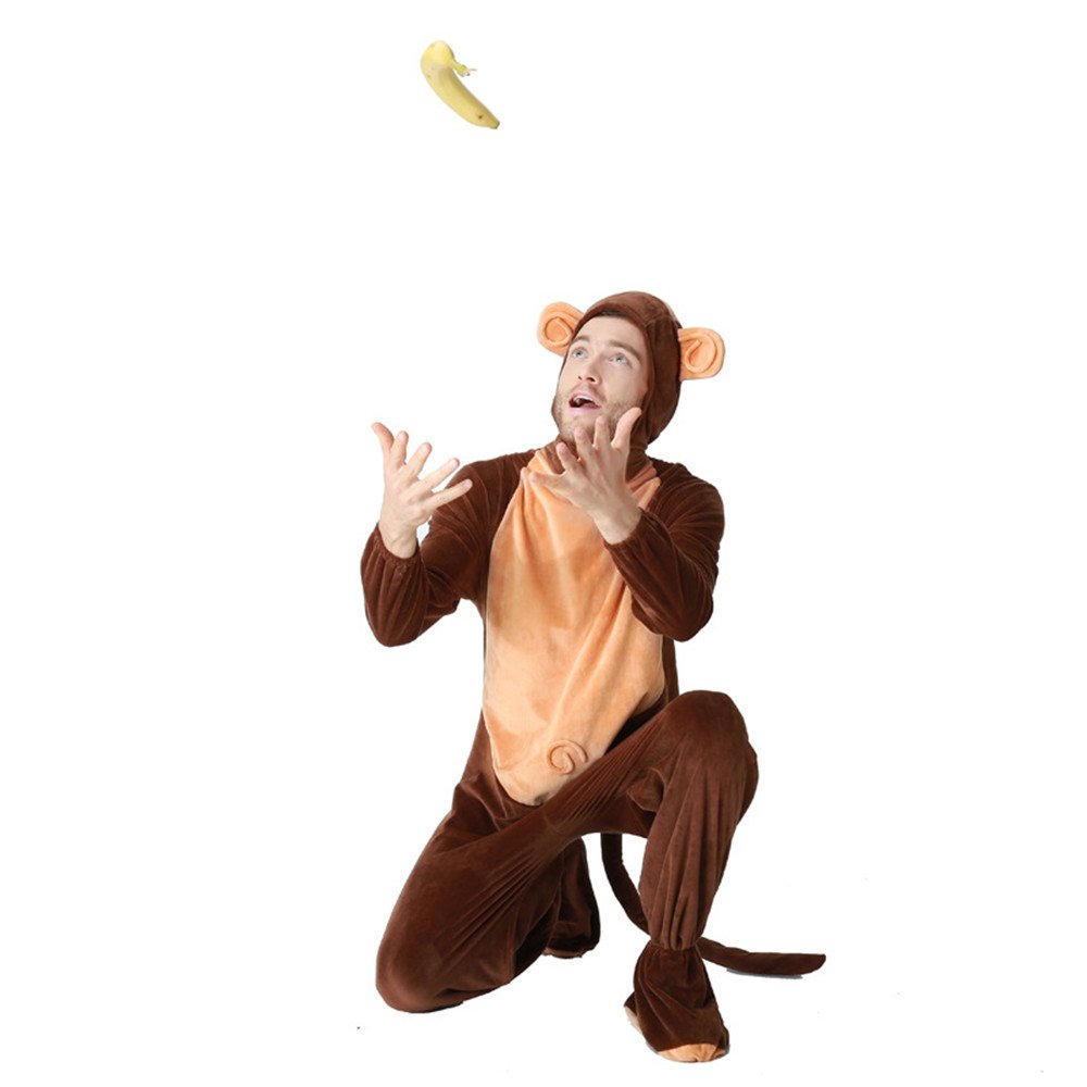 Kostiumy małpy, fantazyjny strój, przebranie dla dorosłych, występ, odzież na imprezę, Halloween, cosplay, odgrywanie ról