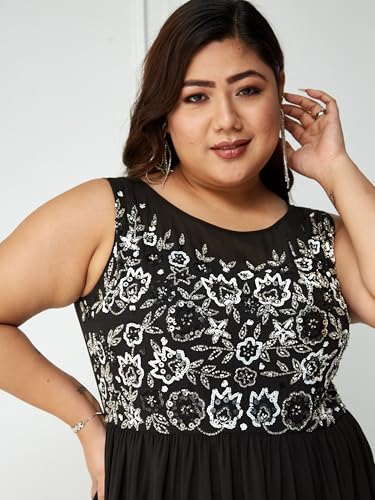 Image of Miss Chase A+ Women's Polyester Gathered Maxi Dresses