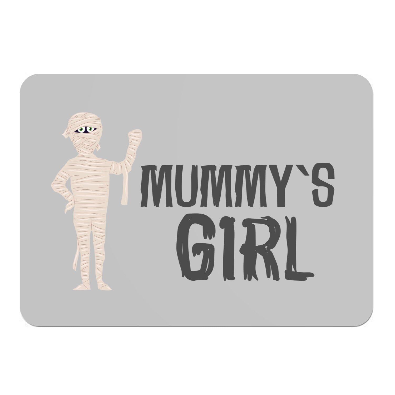 Sets de table gris en liège Halloween Mummy's Girl grand format 39,5x28,5 cm x4