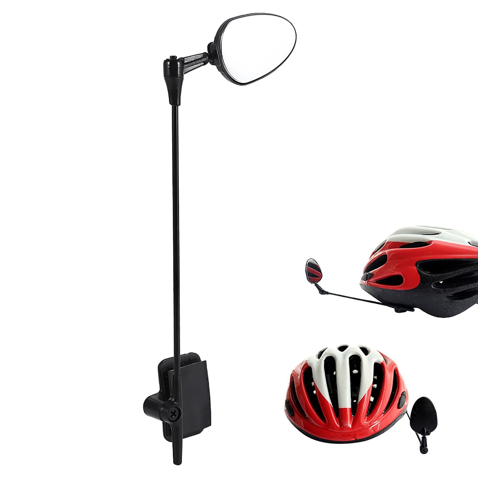 Biking Mirror for Helmet Helmet Mirror, Helmet Safety Rearview Mirror, Mountain Road Cycling Rear View Mirror for All Helmet Sizes