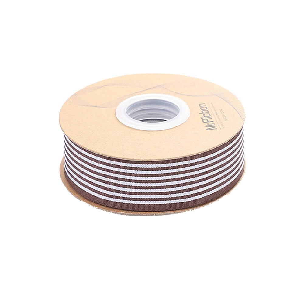 Ribbons For Gift Wrapping Ribbon For Fabric Satin Ribbons 30 Jardów 2.5 Cm Gwintowany Wstążka Cake Flower Tape Wstążka Prezent Opakowania Z Wstążkami-Gwintowana Wstążka [Kawa]