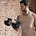 Ativafit 27.5/66/88LBS Pair Adjustable Dumbbell Set with Anti-slip Handle 12 In 1 Quick Dial Adjustment Weights With Safety Locking Button Space Saving Strength Training for Full Body Home Gym Workout