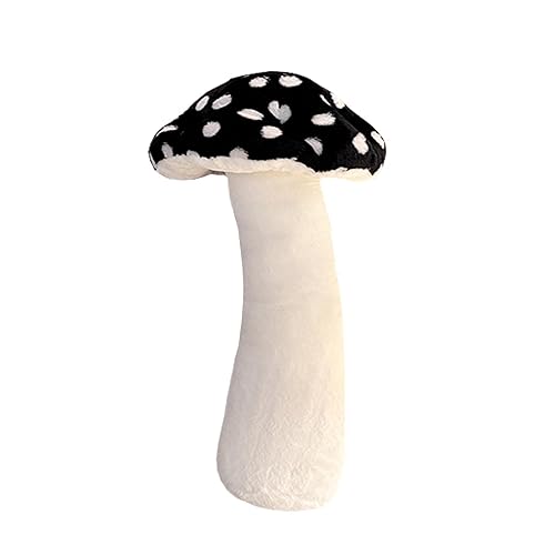 Hofun4U Mushroom Plush Pillow - 39 inch Mushroom Shaped Stuffed Long Pillow - Mushroom Stuffed Pillow - Christmas Birthday Choice Sofa Home Decoration (Black) - 39 inch - Black