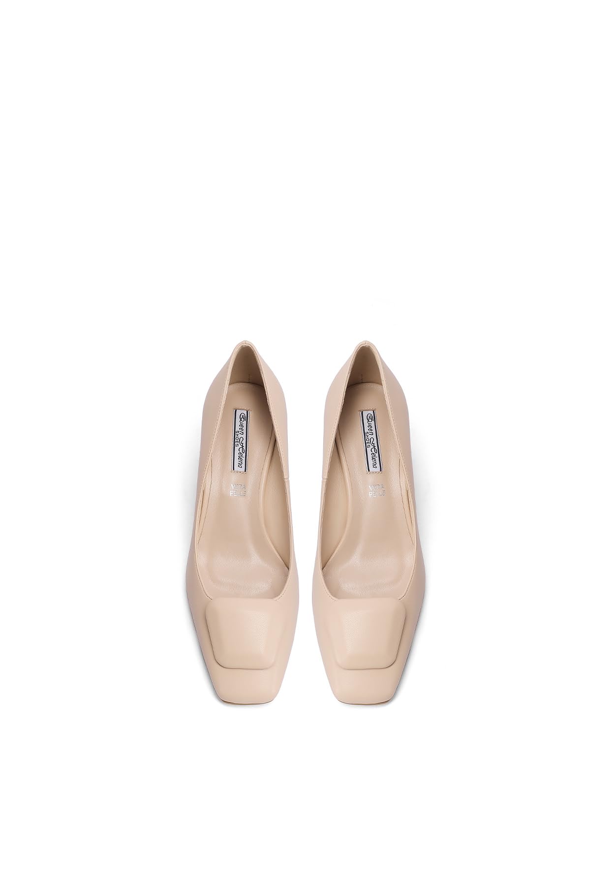 QUEEN HELENA Décolleté Scarpe Eleganti a Punta Chiusa con Tacco Basso Donna K3688