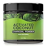 Natural Charcoal Teeth Whitening Powder - Coconut Activated Charcoal - Best Tooth Whitener For Sensitive Teeth - Naturally Whitens Teeth - Mint Flavor For Fresh Breath