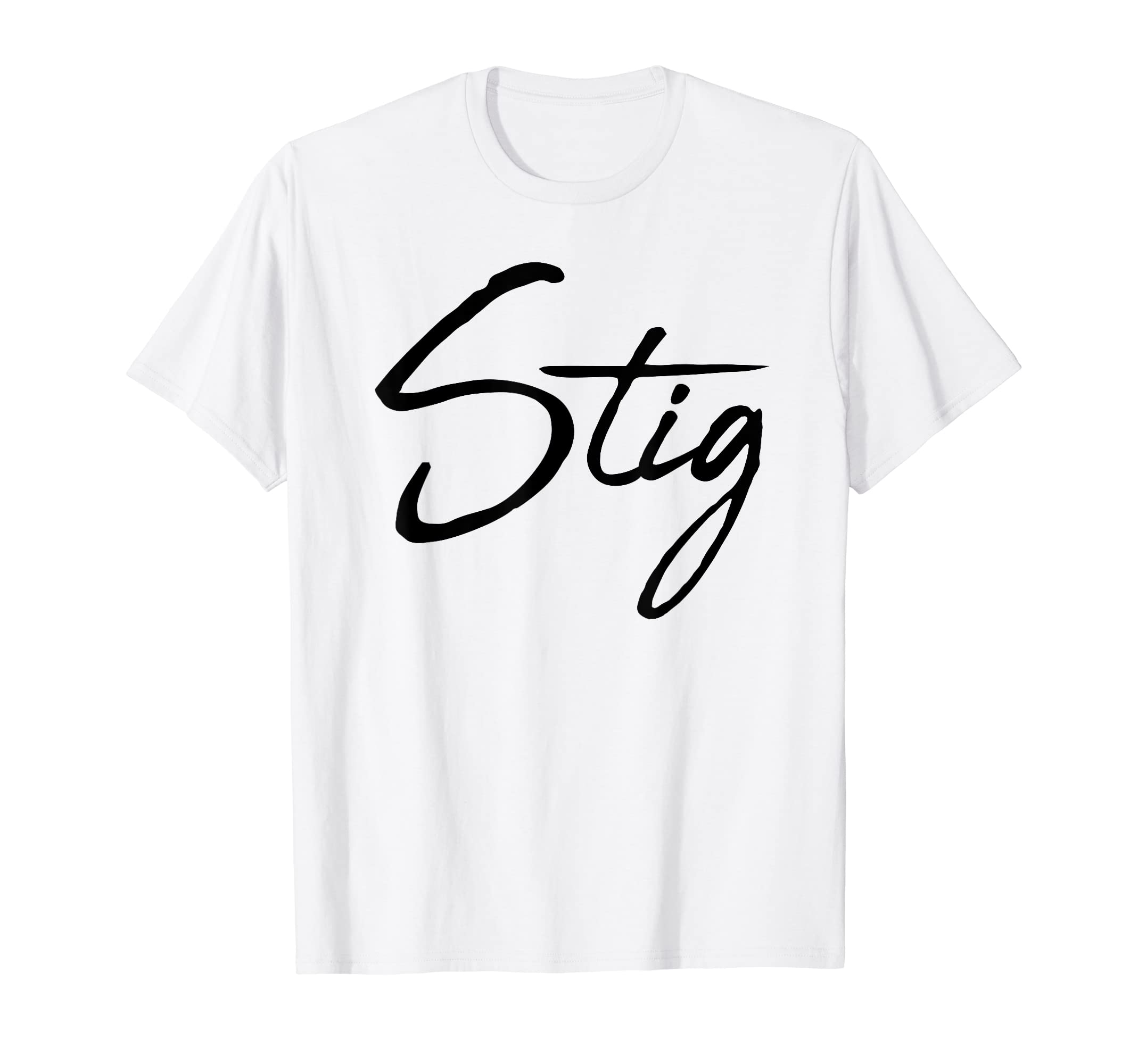 Beautiful Handwritten Font Stig Calligraphy T-Shirt