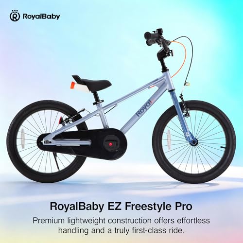 Image of RoyalBaby EZ-Pro Kids Bike, Lightweight Aluminum 2-in-1 Balance to Pedal Bike with One-Key Switch, 14 16 18 20 Inch for Age 3-10 Years