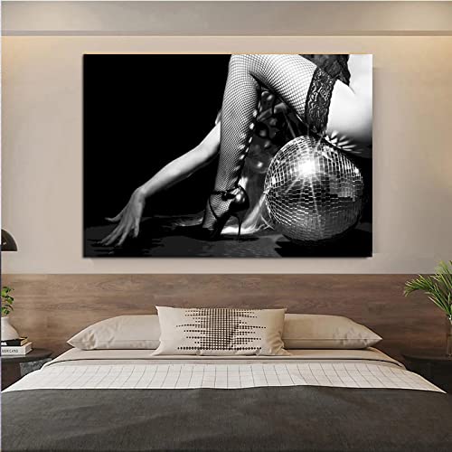 Affiches art noir et blanc yoga pour salon moderne 80x110 cm sans cadre