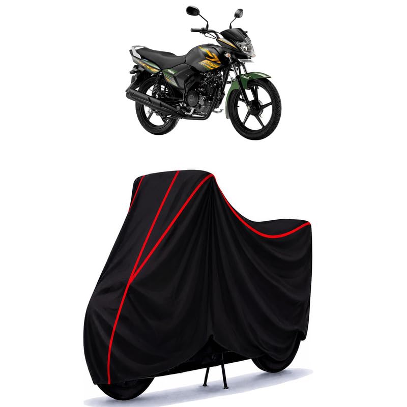Image of Saluto Drum Water Resistant Bike Cover for All Motorcycles & Rain | Heavy Duty Taffeta Fabric | UV Protection, Dustproof, Scratchproof | All Weather Two Wheeler Body Cover with Elastic Bottom