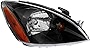 Gold Shrine For Mitsubishi Lancer Headlight Lamp 2004 2005 2006 2007 Halogen Black Trim Passenger Right Side