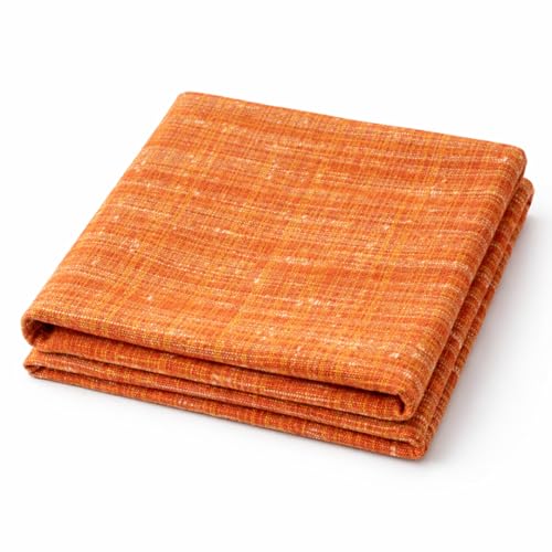 Image of Cotton Fabric Material for Men and Women (5 Meter, Orange), Solid