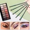 Set de 8 brochas de maquillaje mini con bolsa de almacenamiento, kit de brochas de maquillaje suaves sintéticas para viaje para base, rubor, corrector, sombra de ojos y cejas, set de brochas cosméticas pequeñas portátiles para uso diario y viajes 8