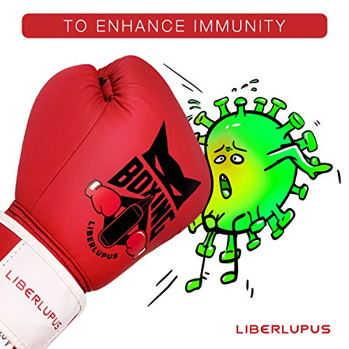 Liberlupus Kids Boxing Gloves, Boxing Gloves for Kids 3-15, Youth Boxing Gloves with Multiple Color & Size, Kids Boxing Gloves for Punching Bag, Kickboxing, Muay Thai, MMA - Thumbnail 2