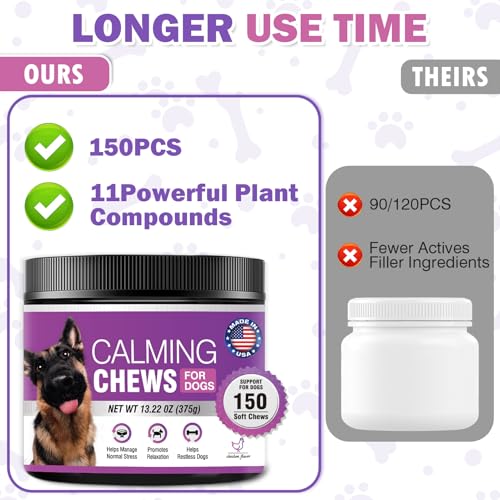 Ttlxrl TTLXRL-CALMING CHEWS Hemp Calming Chews For Dogs 150Pcs Dog Calming Treats And Bites thumb #4