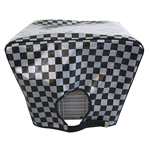 SANADA(サナダ) 取り付け簡単・マジックテープ式 自転車用うしろカゴカバー:(チェック柄)シルバー