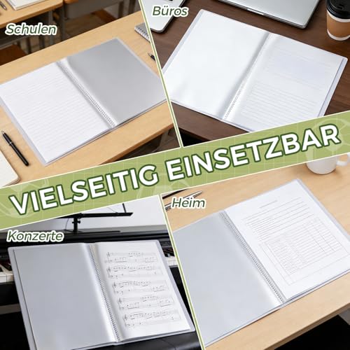 Zeugnismappe A4 mit 30 Hüllen - Geschenke zur Einschulung Schulanfang, Dokumentenmappe A4 Sichtbuch Urkundenmappe Mappe mit Klarsichthüllen, Document Organizer für Zertifikate Urkunden, Fußballmuster