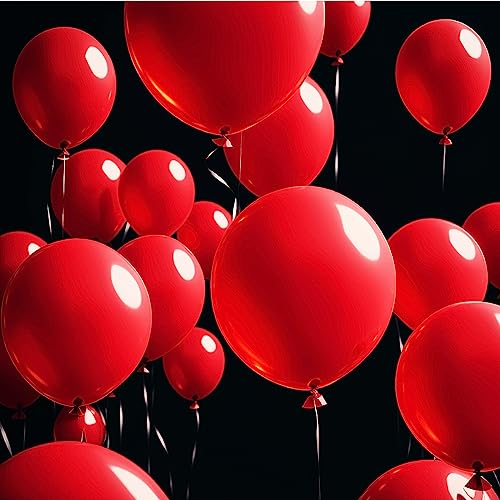 Image of 300 Pack Red Balloons 12 inch Red Latex Party Balloon Bulk for Various Party Events Decorations