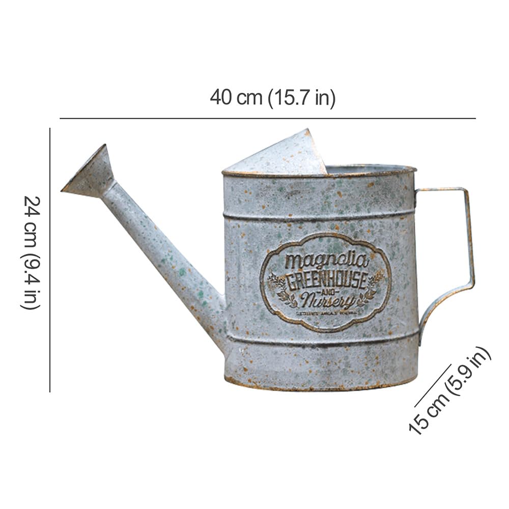 Mini-Gießkanne Aus Metall Für Feengärten – Rustikales Design, 4,1x1,5x2,5 Cm, Maßstab 1:24