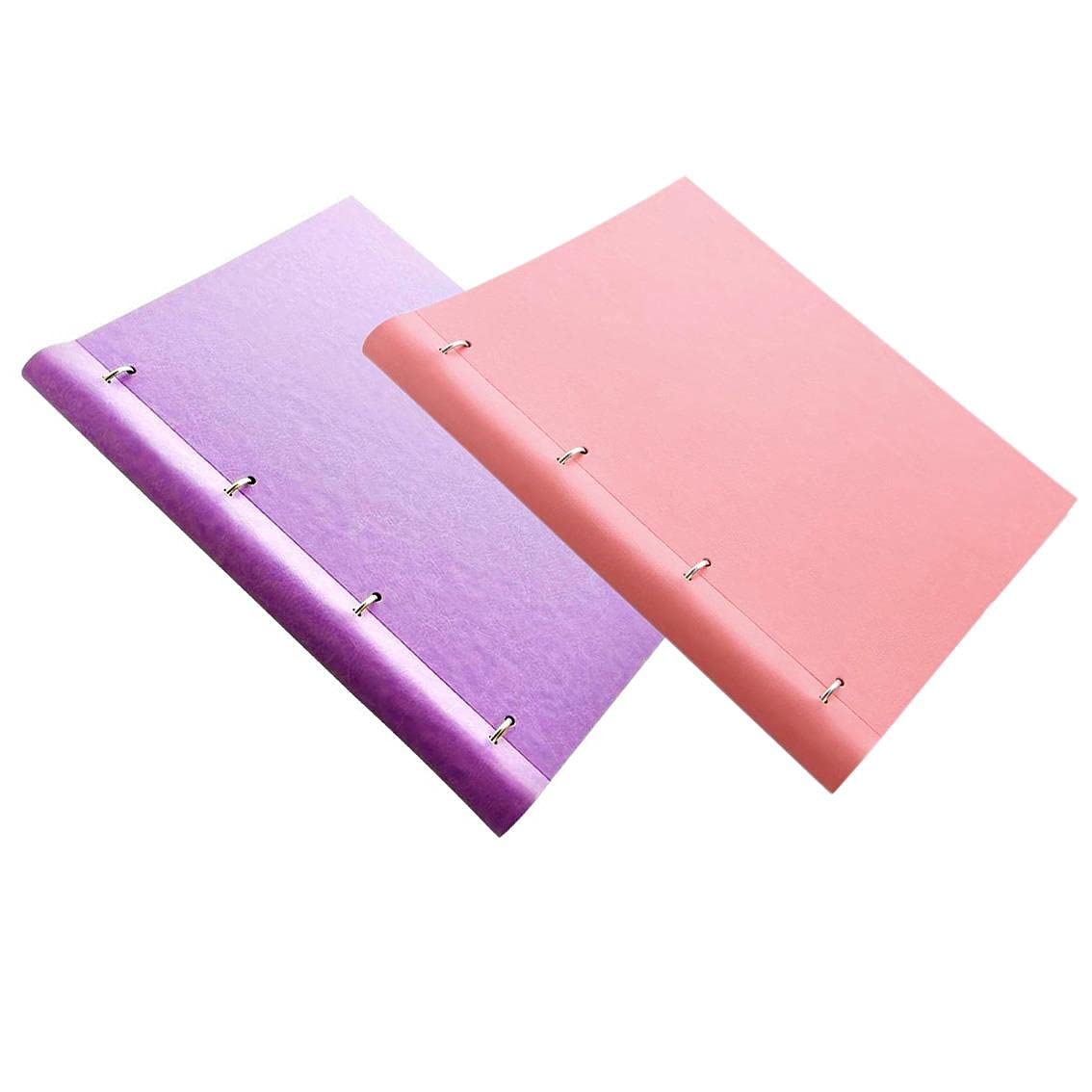 Simpahome A4 Pastels Clipbook Duo Set: Orchid & Rose