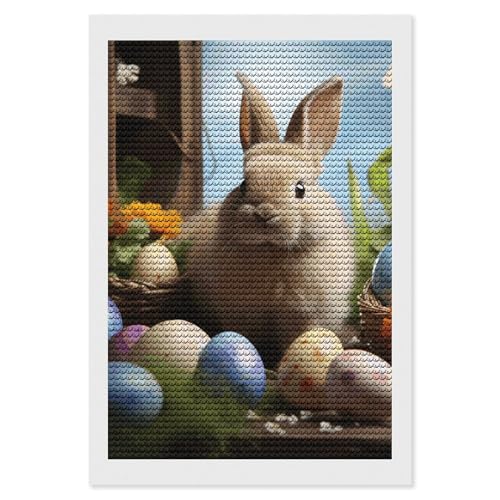 Kit diamond painting lapin de Pâques idée cadeau original adulte