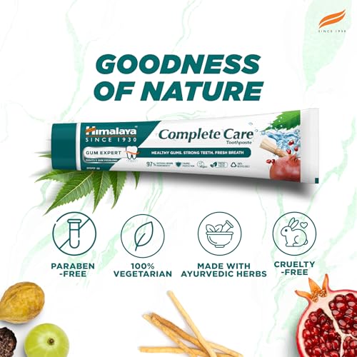 Image of Himalaya Complete Care Toothpaste 80g | For Strong Teeth & Healthy Gums | With Neem, Miswak & Triphala | Herbal Formulation