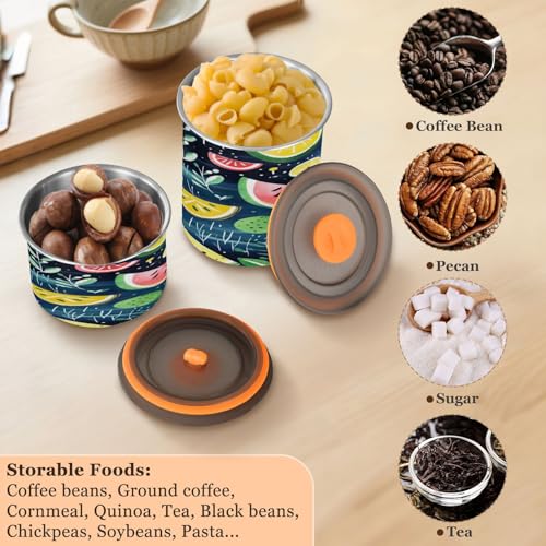 Envase hermético de acero inoxidable para café 900ml miniatura 5