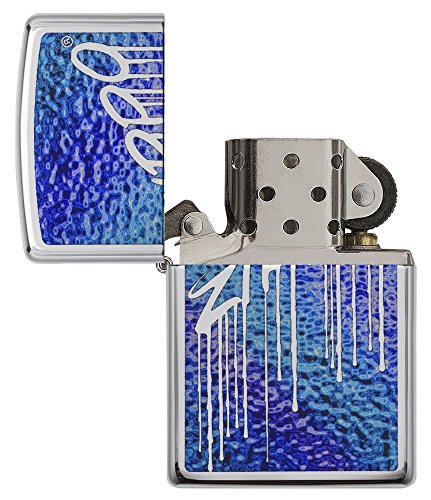 Encendedor Zippo Blue Fusion en Cromo Pulido miniatura 4