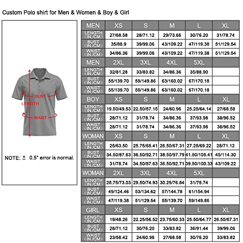 Custom Polo Shirts Print Personalized T-Shirts Uniform for Men Women Boy (Style 21)