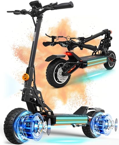 Electric Scooter,1600W Dual Motor,Up to 37MPH Folding E Scooter, 10'' Tires,3...