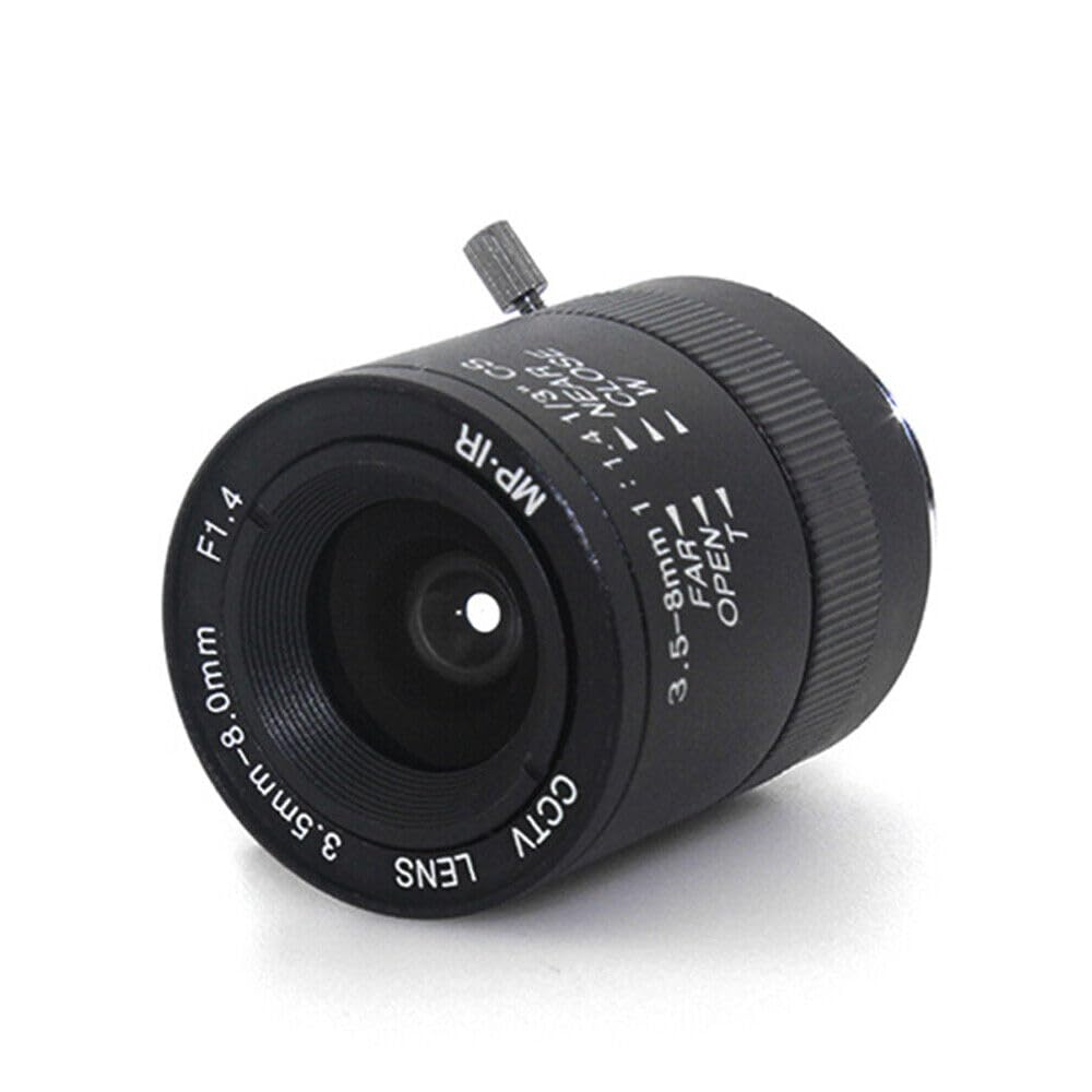 2 Pieces Manual IRIS 3.5-8mm C Mount Lens for Camera Industrial