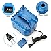 AGPtek 680W High Power Two Nozzle High Power Electric Balloon Inflator Pump Portable Blue Air Blower,Inflate in One Second, BP3-EU