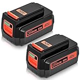 2Pack 40 Volt MAX 3.6Ah Lithium ion Replacement Battery Compatible with Black and Decker 40V Battery LBX2040 LBXR36 LBXR2036 LST540 LCS1240 LBX1540 LST136W 40V Cordless Power Tools Battery (Orange)