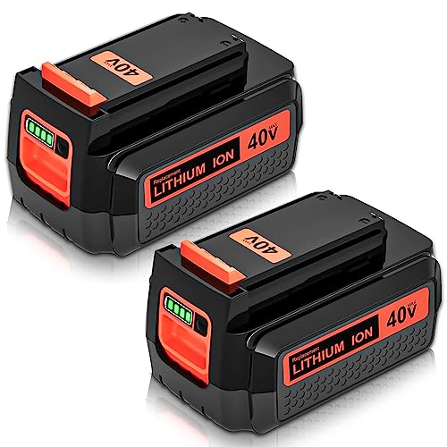 2 Pack 40V 3000mAh Lithium Battery for Black & Decker Tools
