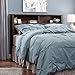 Sauder County Line Full/Queen Bookcase Headboard, Rum Walnut finish