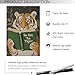 Vintage Motivational Tiger Reading Poster Go Get Em Tiger Animal Green Book Canvas Wall Art Humorous Bookworm Prints Painting For Home Bedroom Dorm Wall Decor 8x12in Unframed
