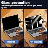 Laptop Privacy Screen 14 Inch 16:9 Aspect Ratio, Laptop Screen Privacy Shield Compatible With Lenovo Hp Dell Acer Asus Thinkpad Envy Xps, Removable Anti Glare Blue Light Computer Filter Protector - Image 4