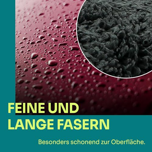 Liquid Elements – Auto Mikrofasertuch Waxer Allround 600 GSM 40x40 cm – Autopflege Allrounder perfekt als Poliertuch, Trockentuch & Putztuch – fusselfrei & oberflächenschonend (5 Stück)