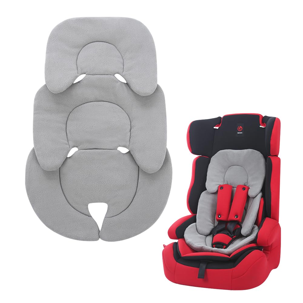 Riduttore Passeggino Universale, Cuscino per Seggiolino Auto, Materassino Passeggino Universale, Traspirante Antisudore, Cuscino Riduttore Passeggino per Passeggino, Seggiolino Auto (Grigio)