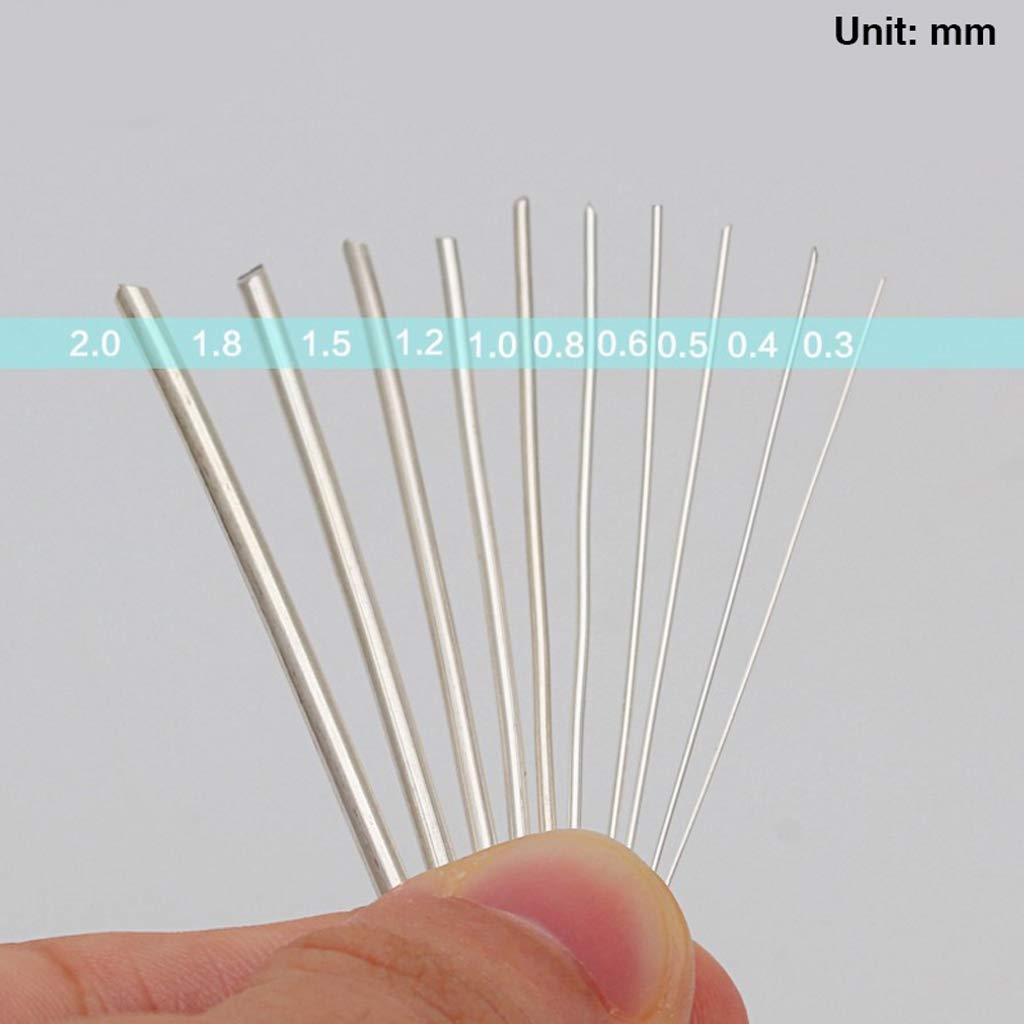 1 Meter 925 Silber Draht Schmuckherstellung 0, 3/0, 4/0, 5/0, 6/0, 7/0, 8/0, 9 / / 0, 2 mm Anlaufbeständiger Silberspulendraht Großhandel Bulk Lots Lavastein Lose natürliche Edelsteine