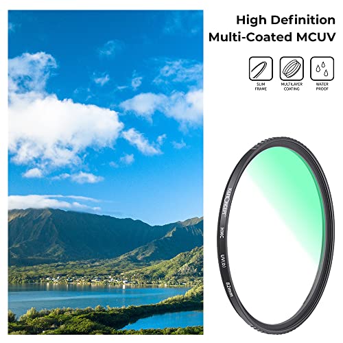 K&F Concept 82Mm Mc Uv Protection Filter Ultra-Slim 24-Layer Multi Nanometer Coated Uv Filter Waterproof For 82Mm Camera Lens #TOP1