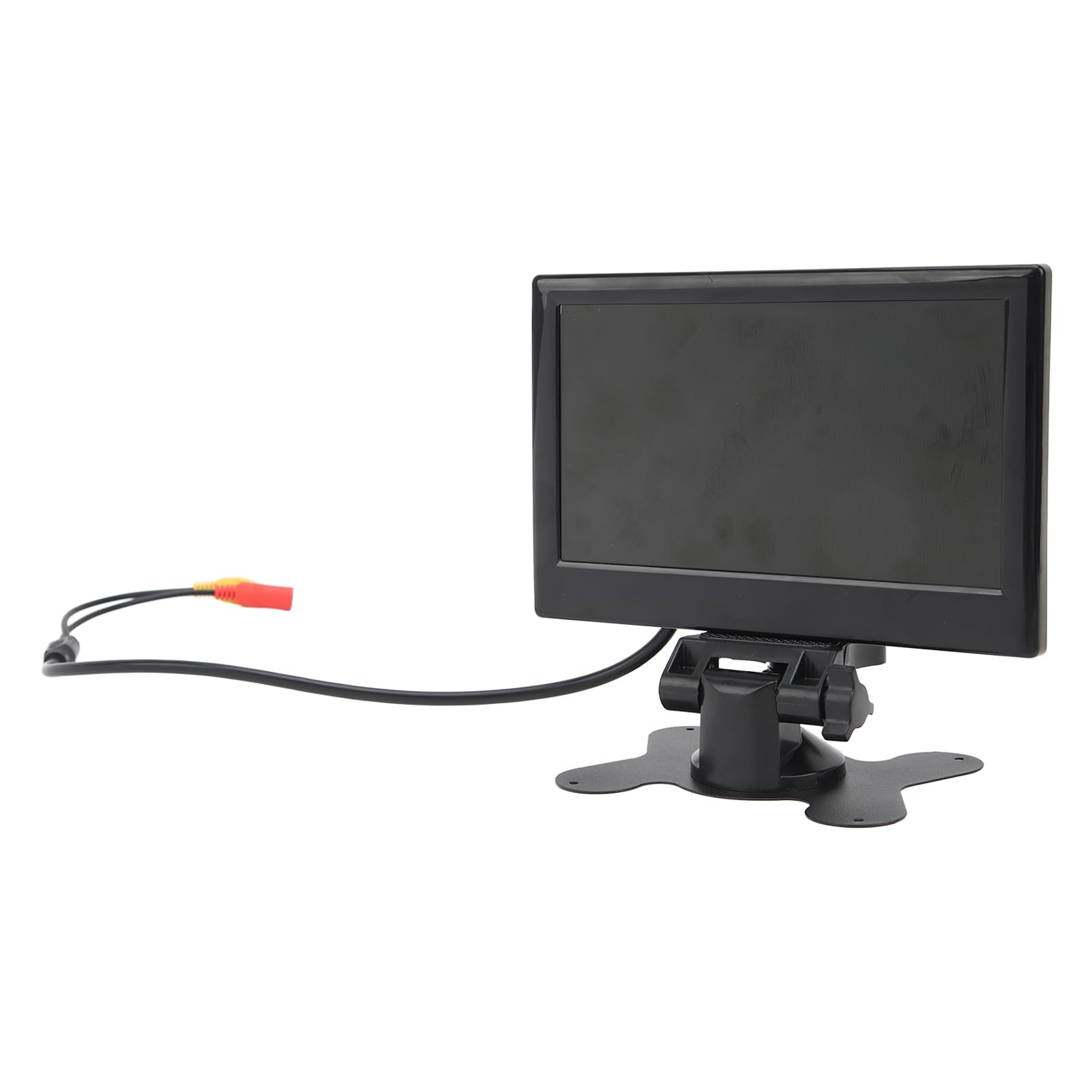 Monitor de Marcha Atrás, Monitor de Marcha Atrás de Coche de 7 Pulgadas, 12 a 24 V, 170 Grados, Gran Angular, Color, LCD, HD, Entrada de Vídeo Bidireccional para Camiones, (cámara redonda)