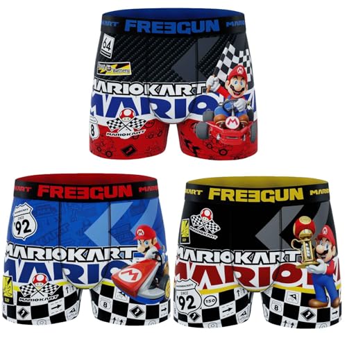 Caleçon Freegun Mario Kart boxer homme anti-frottement confortable et souple
