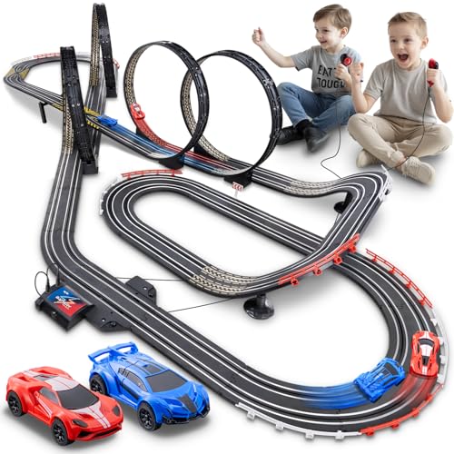 Cusocue High-Speed Slot Car Race Track Sets for Kids -
