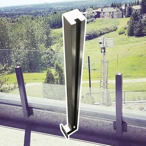 Poste de barandilla de vidrio con montaje lateral para optimizar espacio en verandas