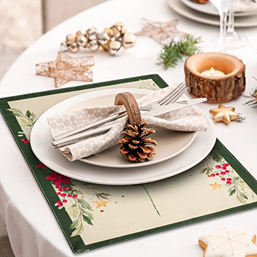 Set de table de Noël résistant à la chaleur pour protéger la table