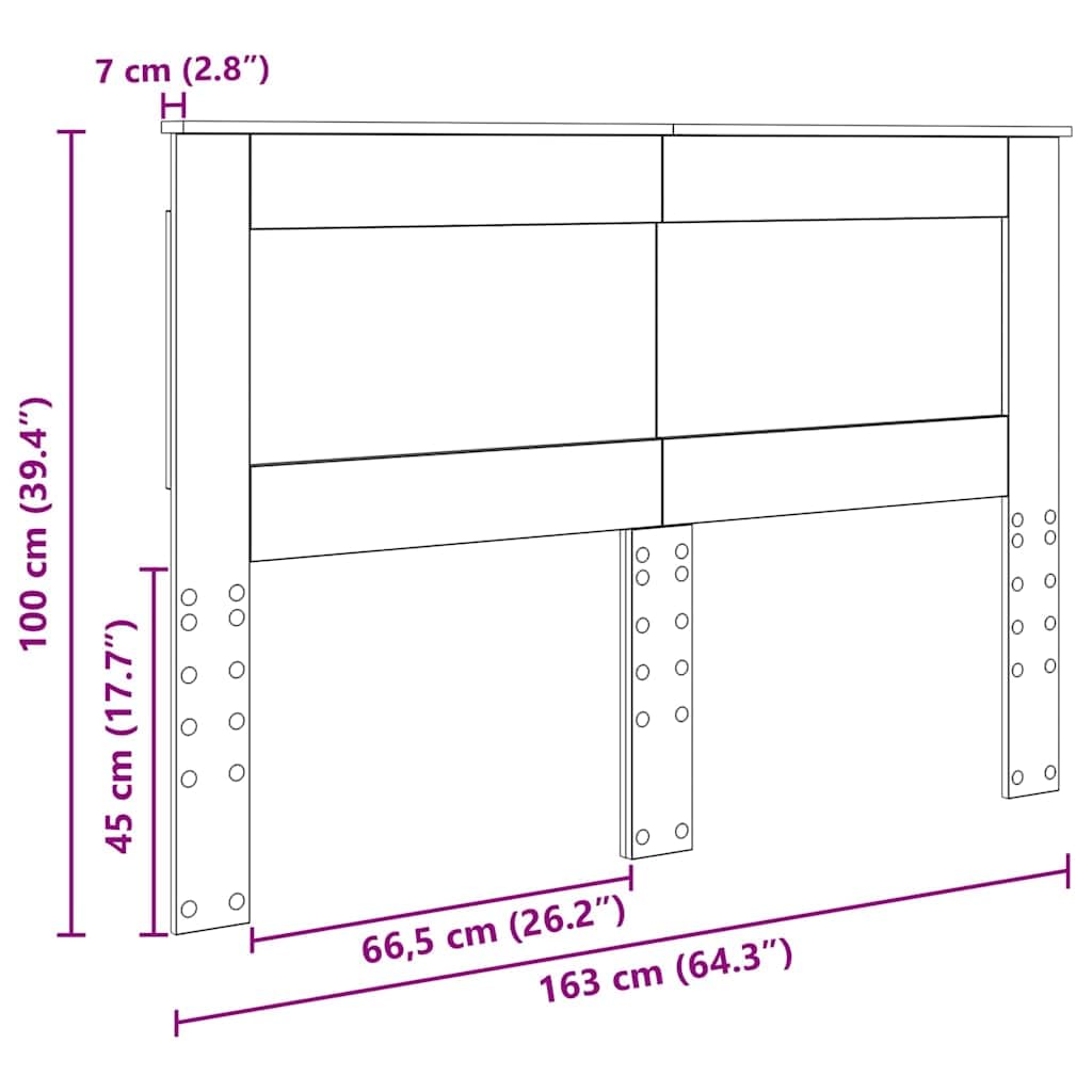 Tête de Lit avec Tête de Lit Blanc 160 cm Bois d'ingénierie pour Lit, Décoration de Chambre à Coucher -A