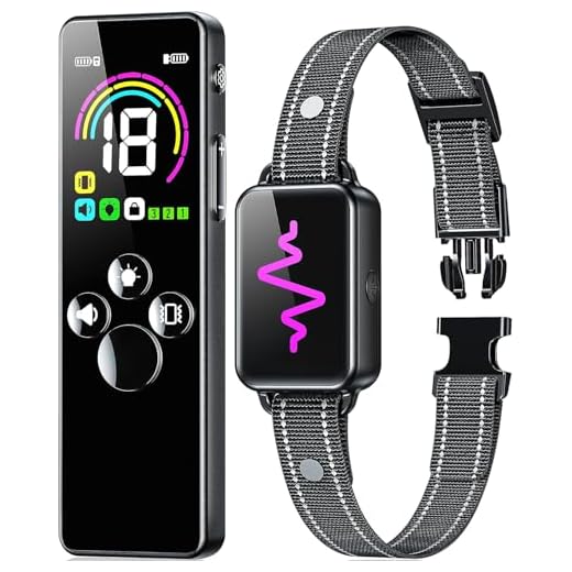 Dog Shock Collar, Ycoev Dog Training Collar with Remote, IP67 Waterproof Shock Collar for Large Medium Small Dogs Electric Collar for Dogs with 4 Modes Beep, Vibration, Shock, Dog Finder
