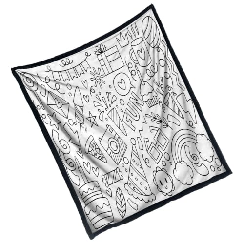 Couverture à colorier pour adultes Hiemible sur le thème anniversaire