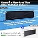 MegaNets Pickleball Court Dividers, 3 Extra-Large Ball Barrier Panels-10×2.5 ft Each, Portable Pickleball Baffle Barrier to Block Stray Balls, Field Fence for Indoor/Outdoor Setup (All-Black, 3)